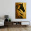 Art doré abstrait cheval contemporain-726562033
