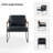 Avelina Modern Vegan Leather Ergonomic Armchair with Metal Base-839822507