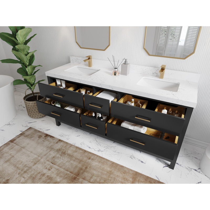 Carter X P 22 po De salle de bain, Noir Calacatta
