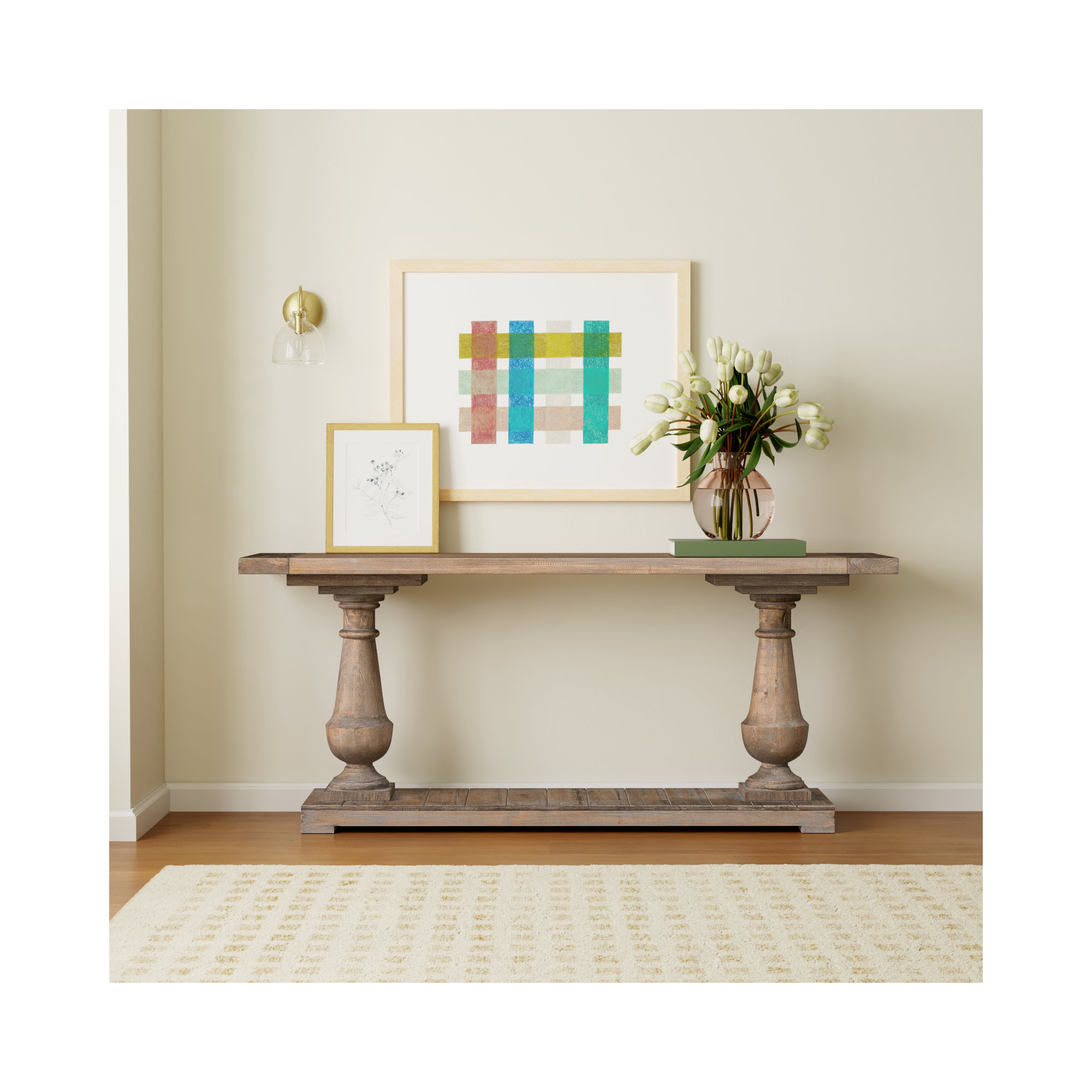 McKew 71'' Solid Wood Console Table