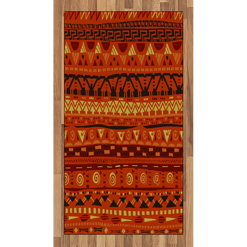 Tapis décoratif Tribal, Rectangle 2 pi 7 po x 5 pi