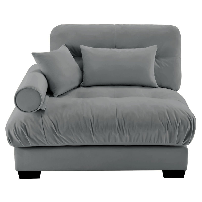 Milano Sofa LSF W/3 Pillows - Gray, Gray