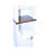 Narrow Cabinet,Bathroom Storage Cabinet, Farmhouse Storage Cabinet With Adjustable Shelves & Storage Drawer, Tall Linen Tower For Bathroom, Living Room, White With Black Walnut Color (Top)-1931745645