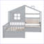 Lit Modern House avec canapé et deux tiroirs-1796443436
