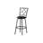 Stylish Swivel Bar Stools, Set Of 2, Metal And Leather Look, For A Contemporary Bar Or Kitchen Island.
