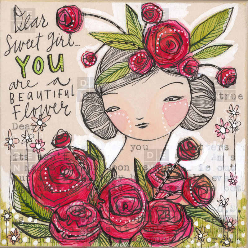 Housse de couette Dear Sweet Girl, Housse de couette pour grand lit, Luxe