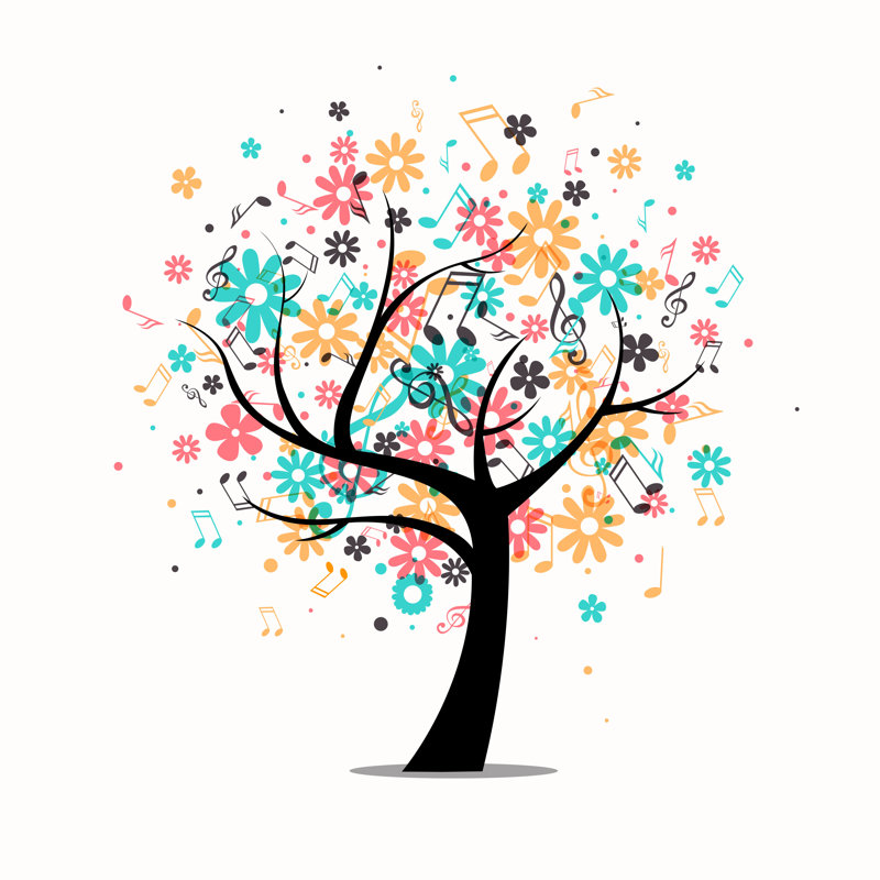 «Vector Abstract Tree» par Rkaulitzki - impression sur toile tendue, H 12 po x l 12 po