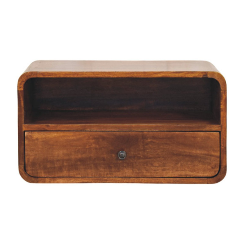 Dollison 55cm W Solid Wood Bedside Table