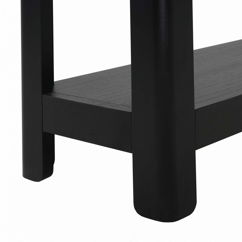 Farmhouse Console Table, Black