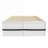 Storage Platform Bed, Queen Size Clean White MDF Bed With Built-in Bookshelf, Display Cabinet, LED Light and Drawer For Bedroom-1880381175