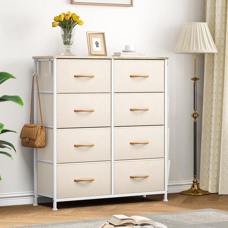 Arnaz 8 - Drawer Chest of Drawers, Beige