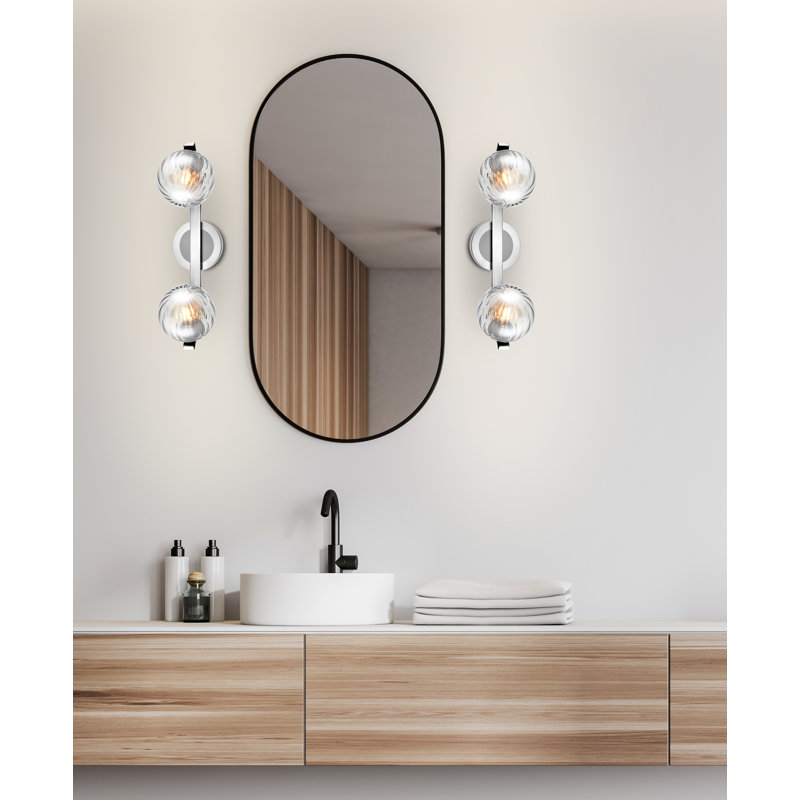 Allicyn Wall Bracket, Satin Nickel, White