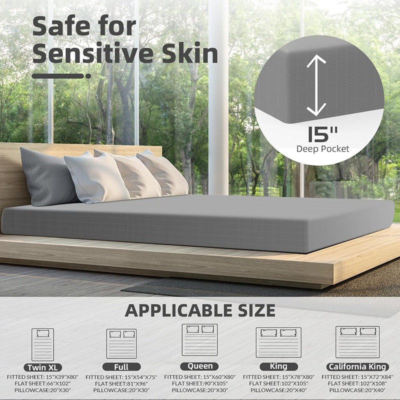 Bedding Sheet Set, Bed Sheets And Pillowcase Set, 90% ...