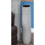 Vase gris décoratif en céramique à motif gravé-977777532