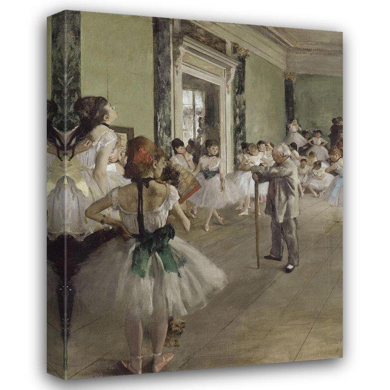 «Red Barrel Studio® Degas», art sur toile tendue par Edgar Gallery, The Ballet Class