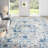 Christa Oriental Gray/Ivory Area Rug-1113639455