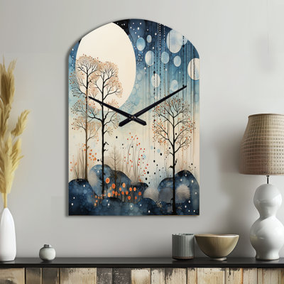 Horloge murale bleue Japon
