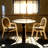 33.5'' Sintered Stone Solid Wood Round Dining Table-1327464902