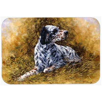 Caroline's Treasures English Setter Glass Cutting Board