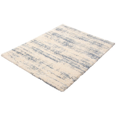 Tapis crème / bleu clair Barrs