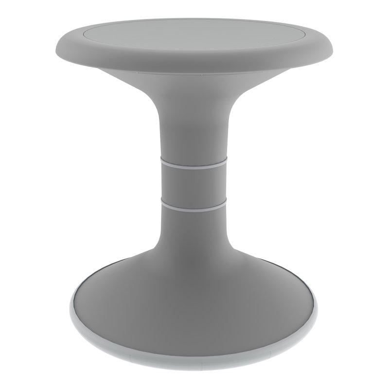 Tabouret Crossen Classroom, gris, H 14 po