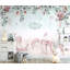 Papier peint amovible avec jardin et fleurs-796686566