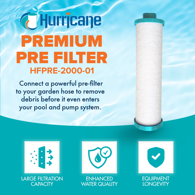 Hurricane 2000 Gal Garden Hose Pre Filter for PPS2100 & Filbur FC-3128, 3 Pack