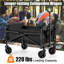 Collapsible Wagon Cart Foldable Utility Wagon for Camping Shopping