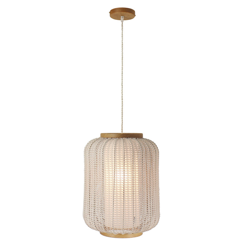 Belview 1 - Light Natural Drum Pendant