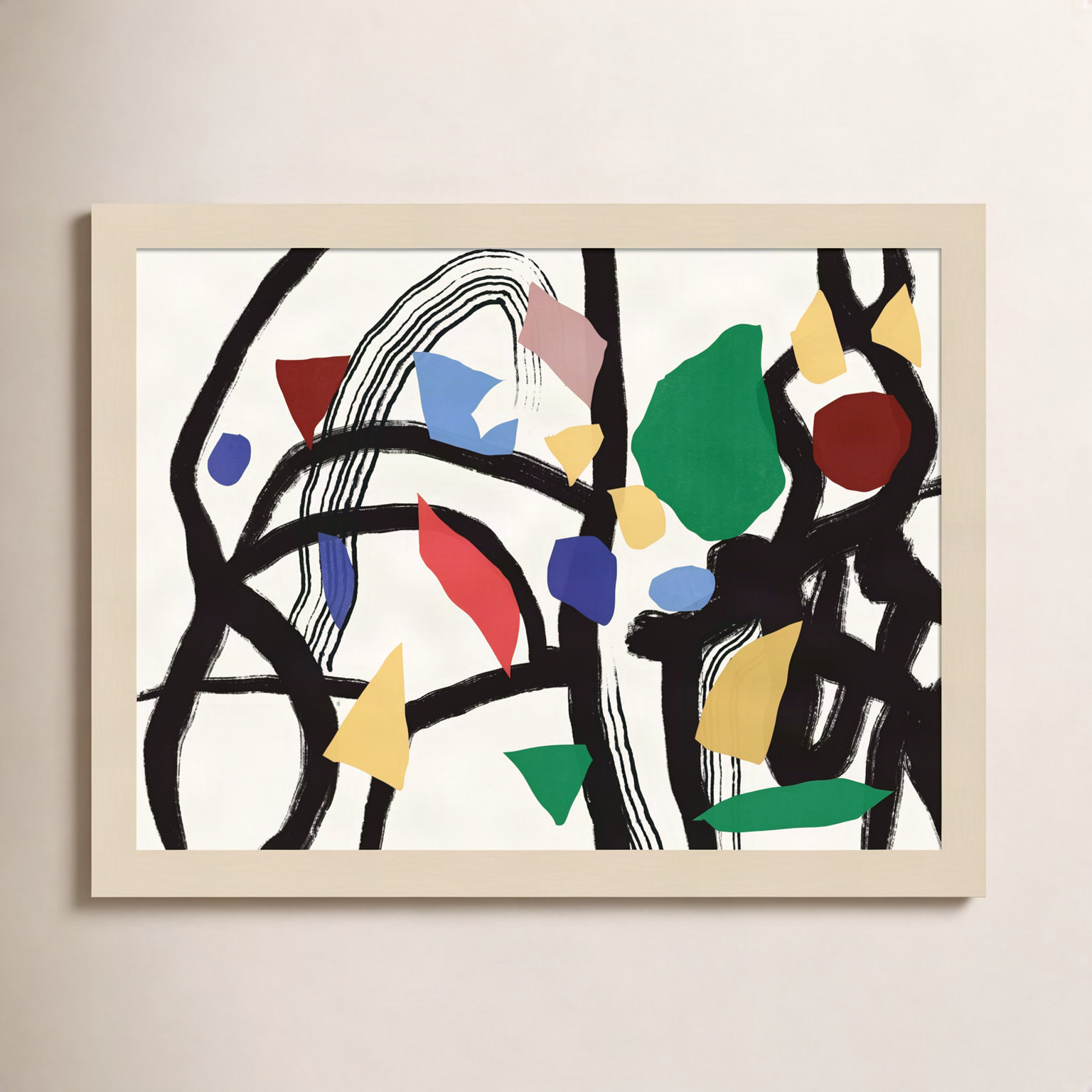 Colors in the Forest 03 Print, Brown, 13" H x 17" W