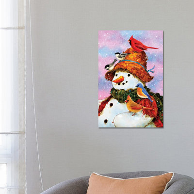 Northwoods Snowman by Greg & Company - Wrapped Canvas Gallery-Wrapped Canvas Giclée