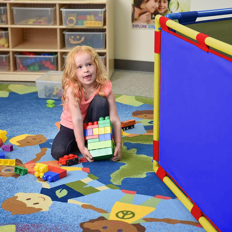 Rectangle Playpanel - With Feet, Blue