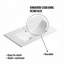 Lavabo de salle de bain en céramique blanche de 122 cm (48 po) avec surface facile à nettoyer