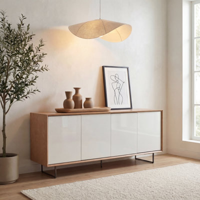 Buffet laqué Damasco Morwen Quadrum/Branco