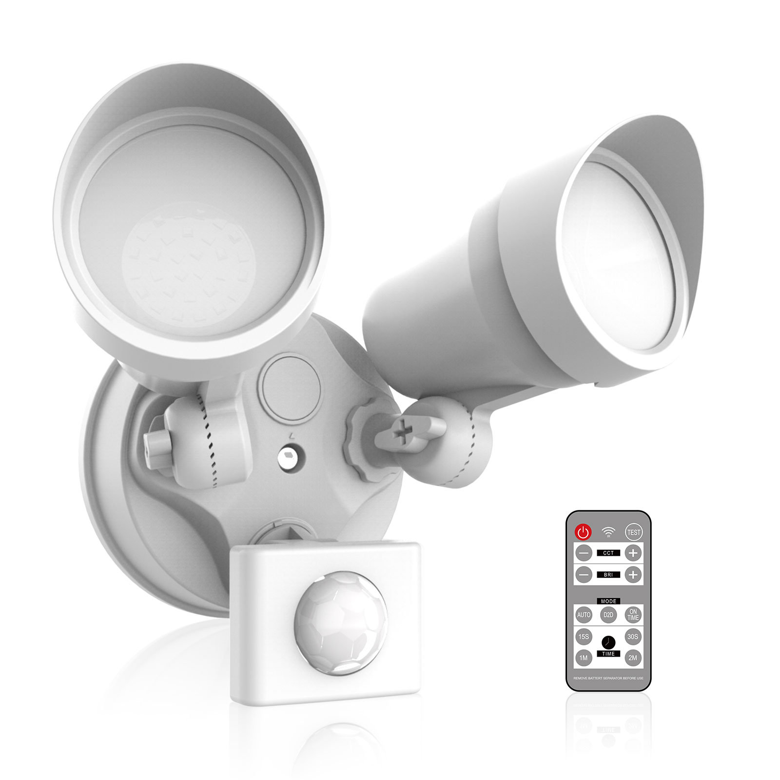 ALUSSO LED Security Light White 25W 2000LM Floodlight with Motion ...