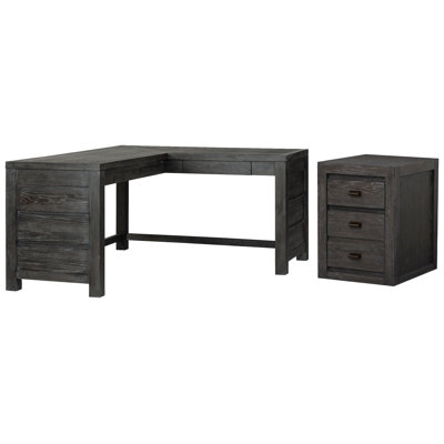 Bureau en L avec classeur mobile