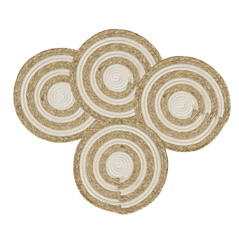 Olene Braided Round Placemat, 12" x 12"