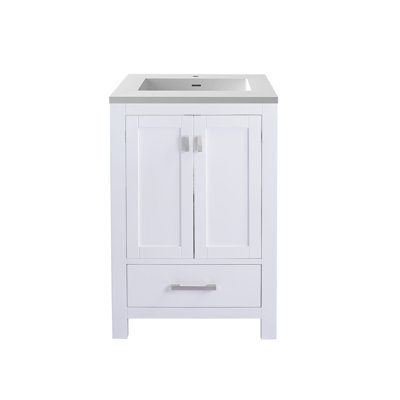 Mariário 24'' Single Bathroom Vanity with Stone Top