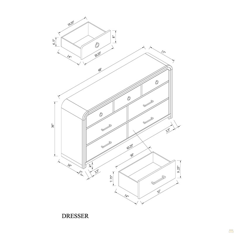 Commode de rangement