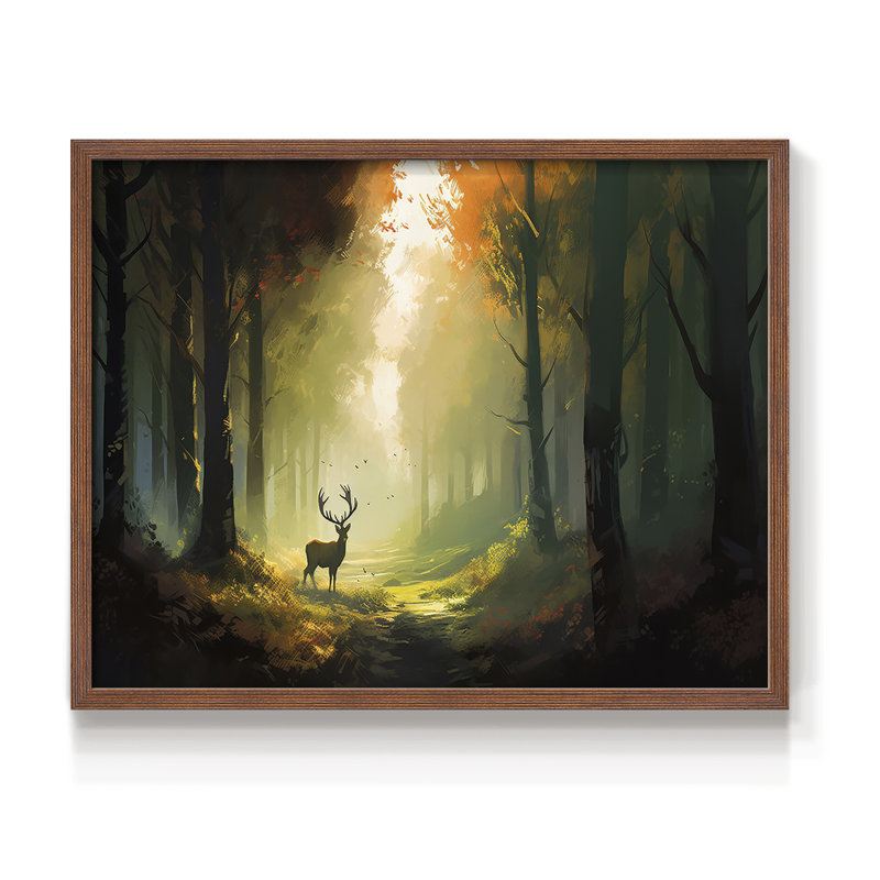 Faune - Édition encadrée - Restickable, H 16 po x l 20 po, Noyer