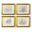 Vintage Sketch IV  -4 Piece Set of Framed Prints
