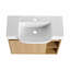 Meuble-lavabo mural avec lavabo en céramique et tablettes ouvertes-129865326-129865330