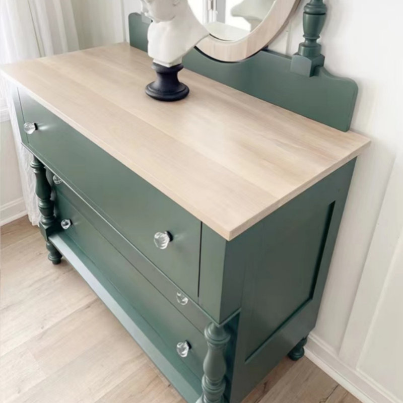 Commode verte de style rétro