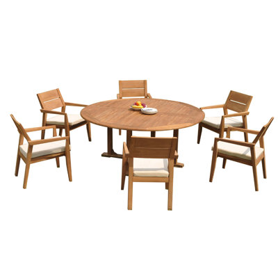 Vellore Outdoor - Piece Teak Dining Set