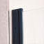 Porte de douche pivotante simple 30-31,5 po x H 75 po, alliage d'aluminium en noir mat, verre trempé clair de 1/4 po (6 mm) d'épaisseur.