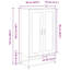 Highboard 68X39x123 Cm Steel-1387111815