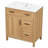 30" Wood Bathroom Vanity With Solid Wood Frame, 1 Soft Close Doors, 2 Soft Close Drawers, Adjustable Shelf, Modern Storage Cabinet