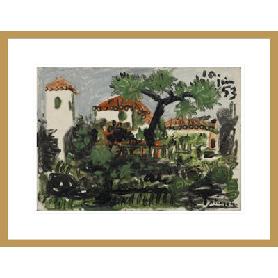 «Garden in Vallauris» par Pablo Picasso - Impression sur toile