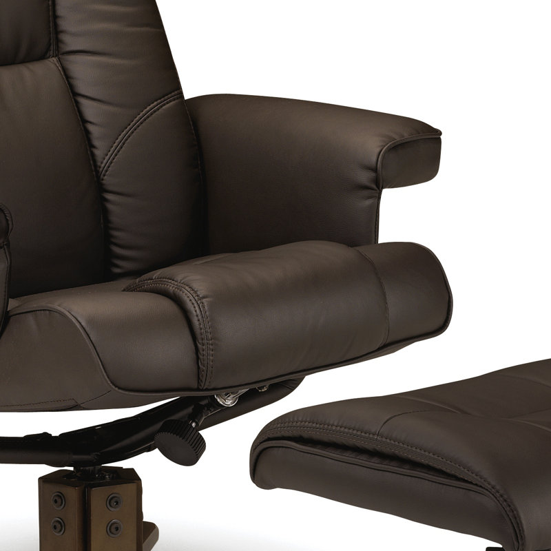 Guillot 83cm Wide Swivel Standard Recliner, Brown