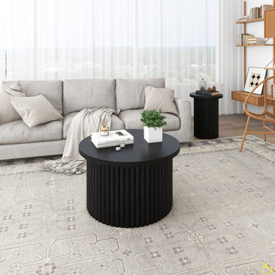 Coffee Table Set Of 2 ,Round Coffee Table,Modern Side Tables Accent End Table